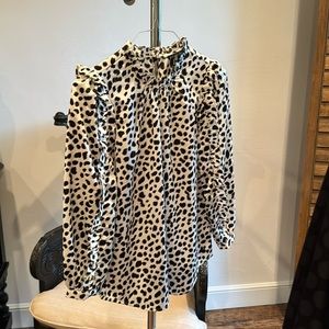J Crew XS silk-like blouse